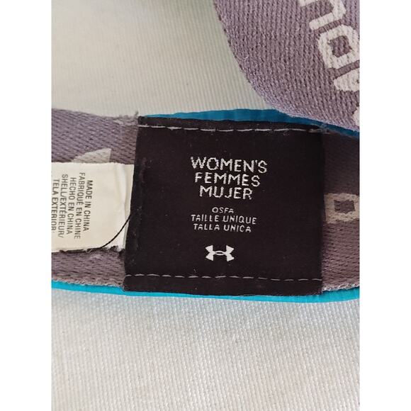 Under Armour Bright Blue ripstop nylon women's Running tennis visor Hat Cap - Picture 7 of 10